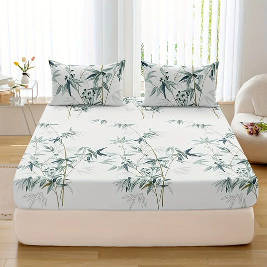 Bamboo Leaf Hypoallergenic Bedding Set