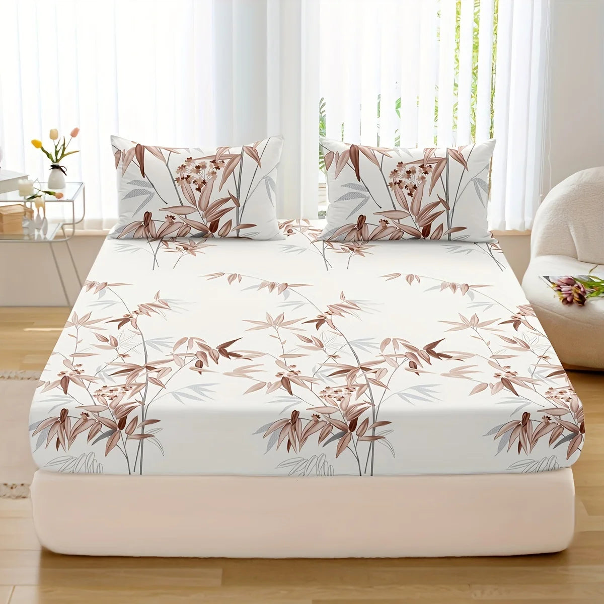 Bamboo Leaf Hypoallergenic Bedding Set