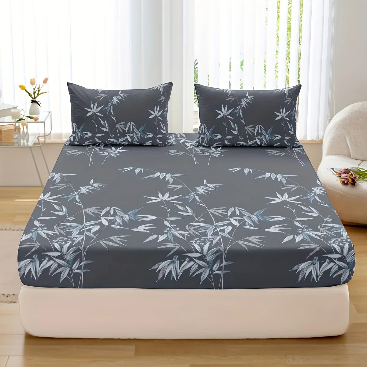 Bamboo Leaf Hypoallergenic Bedding Set